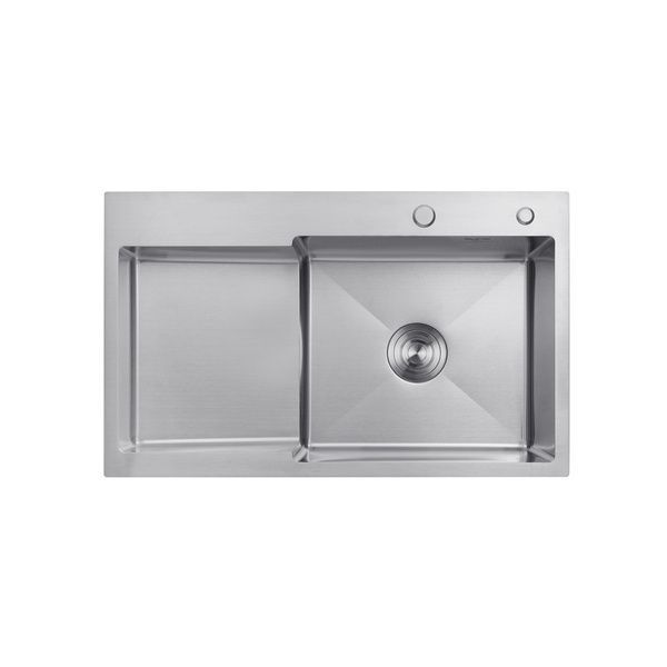 Кухонна мийка Kroner KRP Geb&uuml;rstet - 7848RHM (3,0/1,0 мм) CV030022 фото