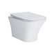 Унітаз Presto підвісний Rimless 480х340х350 мм з сидінням Slim Duroplast/ Soft-close/ Quick relase White Qtap SD00045934 фото 9
