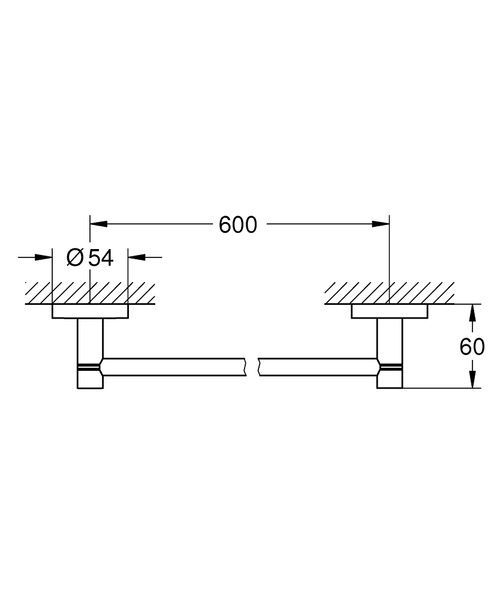 Полотенцедержатель Grohe QuickFix Start 41178000 41178000 фото