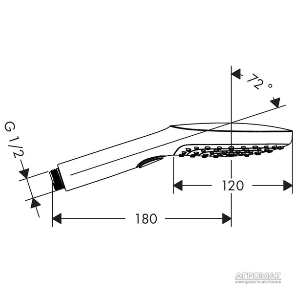 Ручна лійка Hansgrohe 26520000 Raindance Select E 120 3jet 26520000 фото