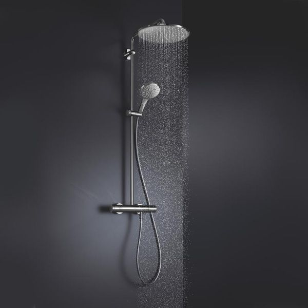 Душевая система наружного монтажа с термостатом Grohe 26647000, Хром 26647000 фото
