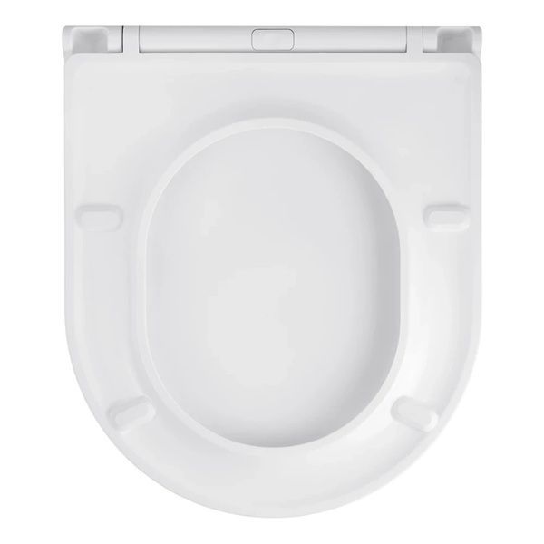 Унітаз підвісний Kroner Harz WHI493736 RIMLESS безобідковий з сидінням Slim Duroplast / Soft-close / Quick relase CV029609 фото