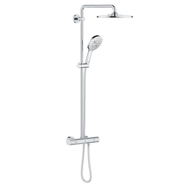 Душевая система наружного монтажа с термостатом Grohe 26647000, Хром 26647000 фото