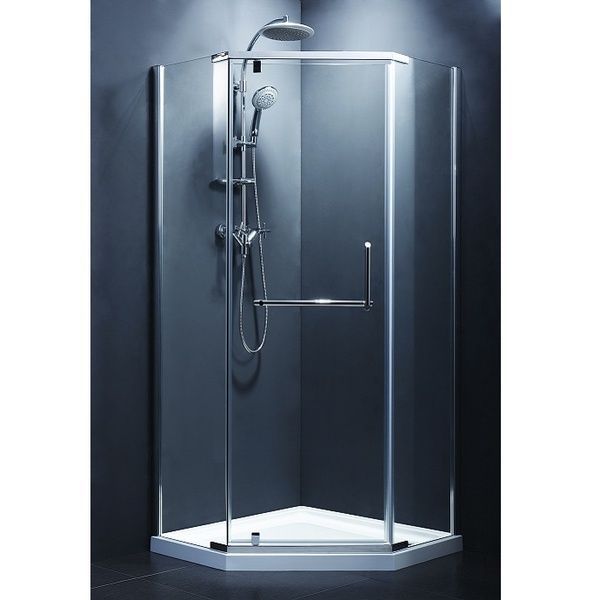 FEN0223 COMFORT Кабіна душова, п'ятикут. 100х100, без піддона, скло прозоре 280175 фото