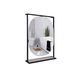 Дзеркало Taurus настінне овальне, LED sensor switch, 600х850х140 мм Black/Whitish OAK Qtap SD00046928 фото 1