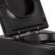 Qtap Robin Унитаз подвесной Rimless 575x360x360 мм с сиденьем Slim Duroplast/ Soft-close/ Quick relase бачок 3 /7.15L Matt Black SD00042541 фото 4