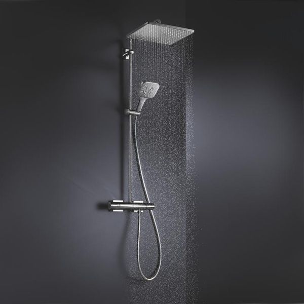 Душевая система наружного монтажа с термостатом Grohe 26649000, Хром 26649000 фото