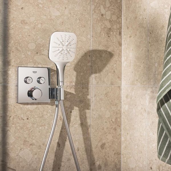Душова система зовнішнього монтажу з термостатом Grohe QuickFix 34876000, Хром 34876000 фото
