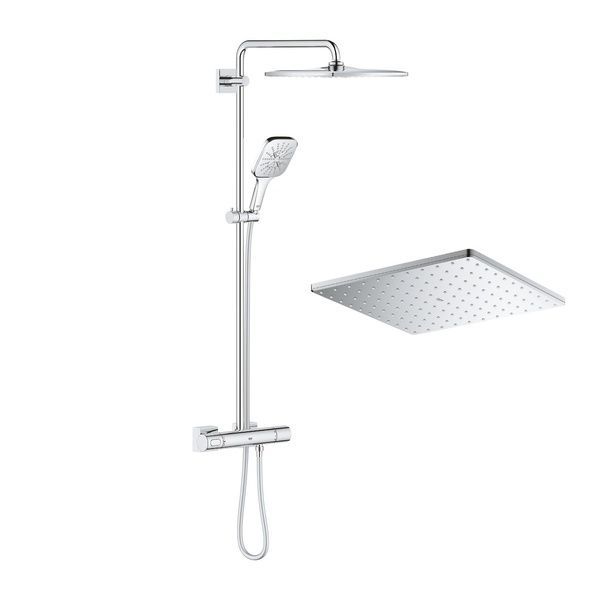 Душевая система наружного монтажа с термостатом Grohe 26649000, Хром 26649000 фото