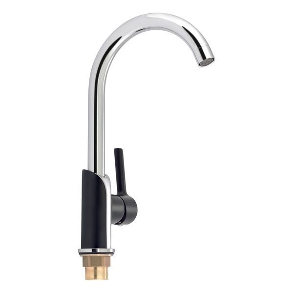 Qtap Grand 007F Смеситель для кухни U-образный Black (k35) SD00039608 фото