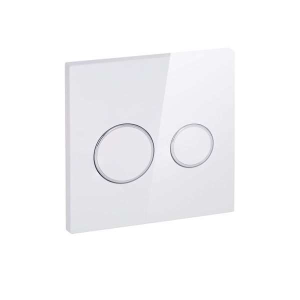 Qtap Nest UNI Клавіша кругла White 190x190x13mm SD00042970 фото