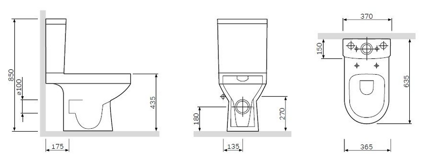 Унитаз-компакт безободковый FlashClean с сиденьем микролифтAM.PMSpirit 2.0C708600SC C708600SC фото