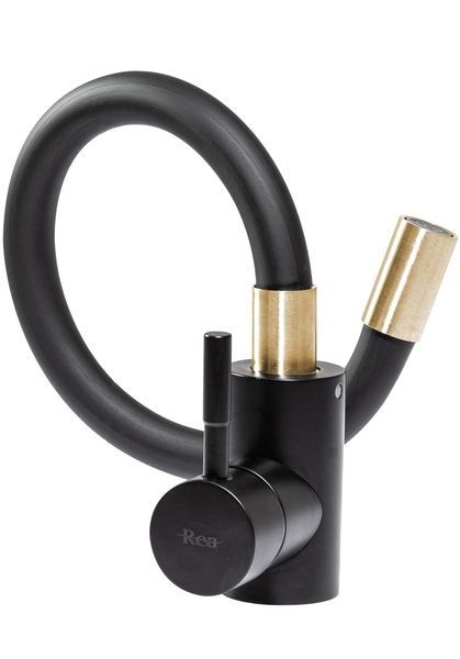 Змішувач для кухні REA CLEVER BLACK GOLD MATT чорний\матове золото REA-B5219 фото