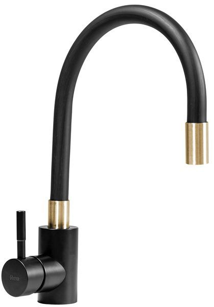 Смеситель для кухни REA CLEVER BLACK GOLD MATT черный/матовое золото REA-B5219 фото
