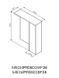 Дзеркальна шафа з підсвічуванням 60 см, права, базальт AM.PM GEM S M91MPR0601BF38 M91MPR0601BF38 фото 9