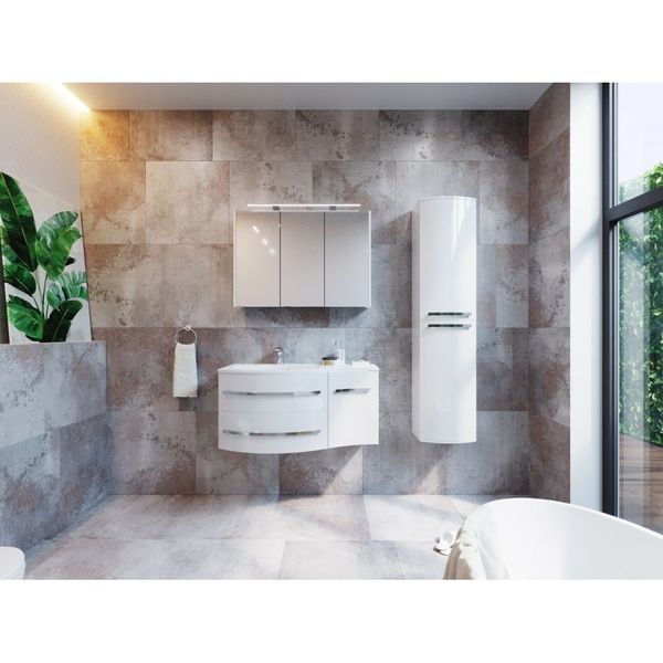 Дзеркальна шафа "Vanessa-100" білий Vanessa VnM-100 White фото