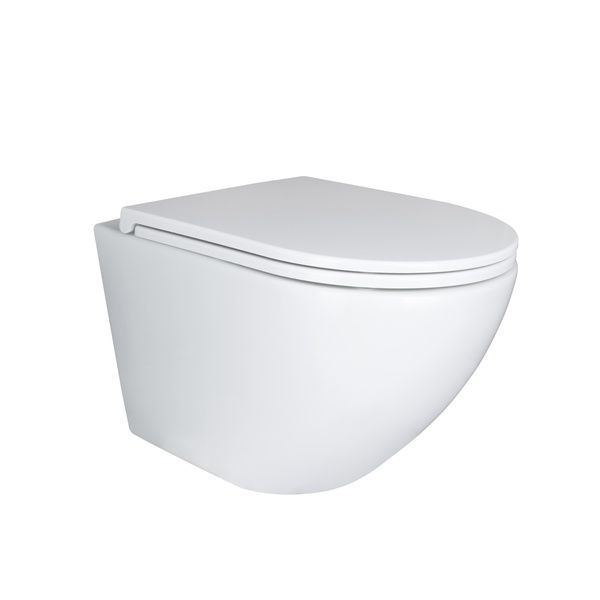 Qtap Robin унитаз подвесной Ultra Quiet сиденье Slim Duroplast/ Soft-close/ Quick relase 490x370x360mm SD00050601 фото