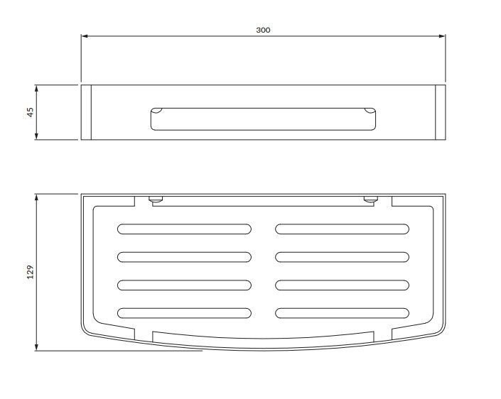 Поличка Omnires Uni graphite (UN10331GR) UN10331GR фото