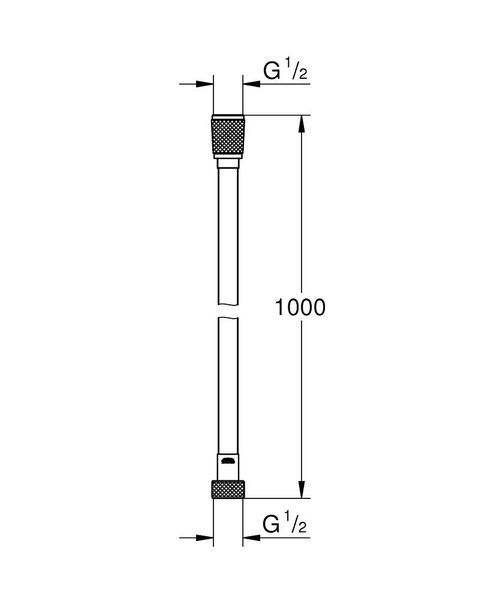 Silverflex Longlife душевой шланг 1000 (26334000) 26334000 фото