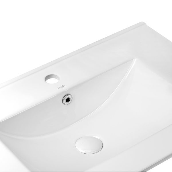 Qtap Albatross Раковина врезная прямоугольная с донным клапаном 700х460х180 мм White SD00032980 фото