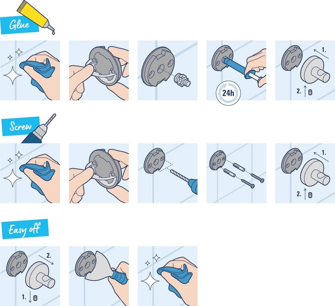 Комплект аксессуаров 3 в 1 Grohe QuickFix Start Cube 41123000 41123000 фото