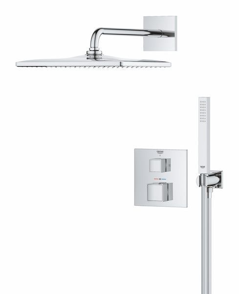 Душевая система наружного монтажа с термостатом Grohe 34879000, Хром 34879000 фото