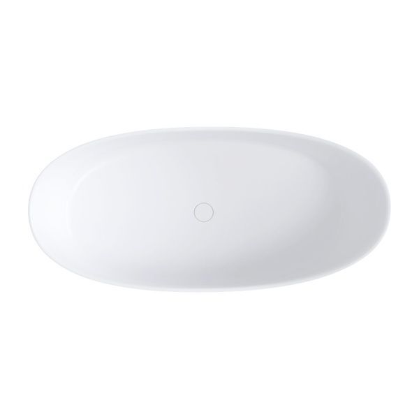 Ванна каменная Omnires Neo 158x72 овальная white (NEO158SWWBM) NEO158SWWBM фото