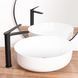 Смеситель для раковины (умывальника) REA CREEK BLACK MAT черный высокий REA-B8404 фото 4