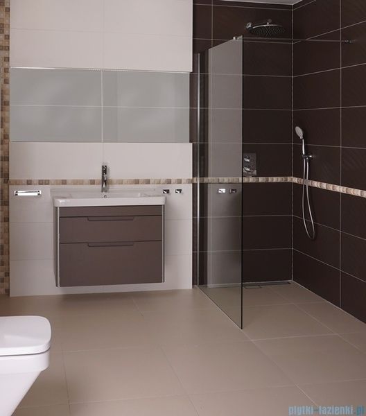 Душевая кабина Omnires Marina Walk In 80x200 безопасное стекло, хром (DNR80XCRTR) DNR80XCRTR фото