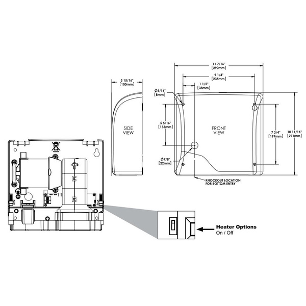 SLIMDRI Сушилка для рук, хром матовый GW01 03 04 01 GW01 03 04 01 фото