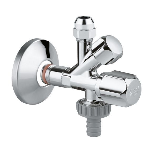 Кран приладовий Grohe 22036000 1/2"х3/8"х3/4" 22036000 фото