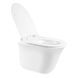 Унітаз Virgo підвісний Rimless 485x360x360 мм з сидінням Slim Duroplast/ Soft-close/ Quick relase White Qtap SD00042548 фото 6