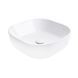 Раковина Kolibri накладна квадратна з донним клапаном 430х430х150 мм White Qtap SD00032988 фото 1