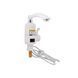 Lidz Warm 057 Проточный кран-водонагреватель кухонный для кухни White / Chrome (95 00) SD00031080 фото 1