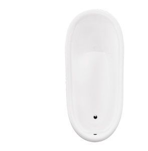 Ванна акриловая OTYLIA ретро 160х77 з белыми ногами WKO-160W+BI фото