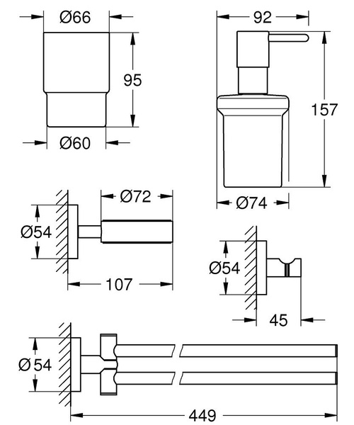 Essentials Набір аксесуарів 4 в 1 (40846001) 40846001 фото