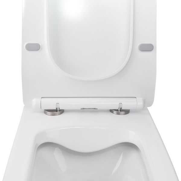 Комплект: Qtap Crow унитаз подвесной QT05335170W + Nest комплект инсталляции 4в1 (линейная клавиша Black mat) QT0133M425 + M08V1091MB SD00042985 фото