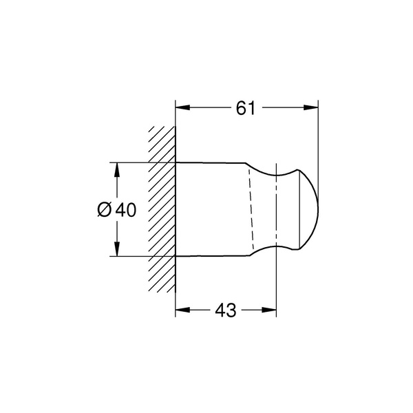 Держатель ручного душа Grohe QuickFix Vitalio Black 279582430 279582430 фото