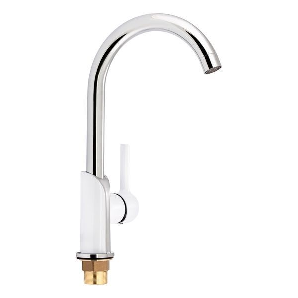 Qtap Grand 007F Смеситель для кухни U-образный White (k35) SD00039613 фото