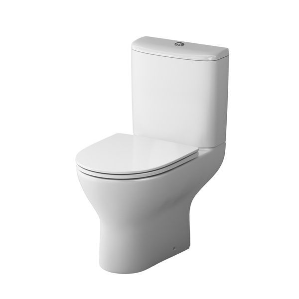 Унитаз-компакт безободковый FlashClean с сиденьем микролифтAM.PMLikeC80A8700SC C80A8700SC фото