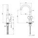 Lidz Aria 015F Смеситель для кухни (k35) Nickel (12 32) SD00027786 фото 2