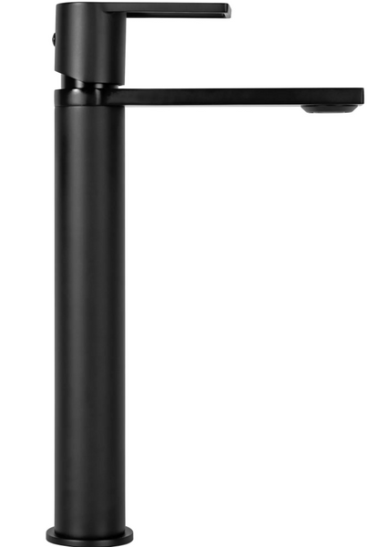 Змішувач для раковини (умивальника) REA FLIP BLACK чорний високий REA-B2007 фото