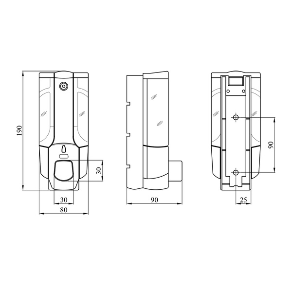 Дозатор для рідкого мила Kroner KRM Rizze - ACP403 CV022920 фото