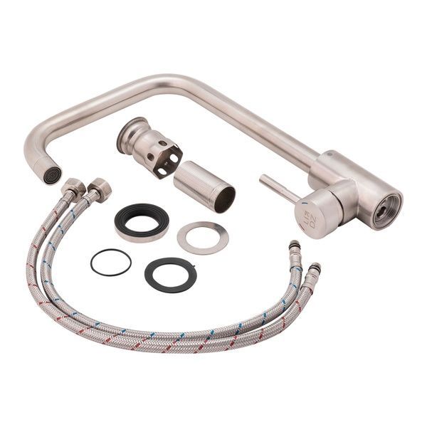 Lidz Aria 015F1 Смеситель для кухни (k35) Nickel (12 32) SD00027787 фото