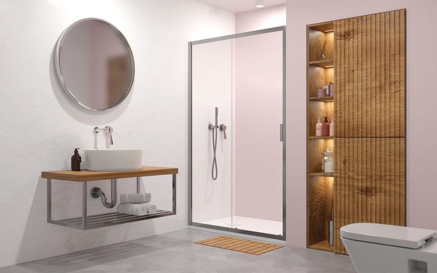 Душові двері Radaway Alienta Chrome DWJ 1300х1900, хром 10260130-01-01 фото