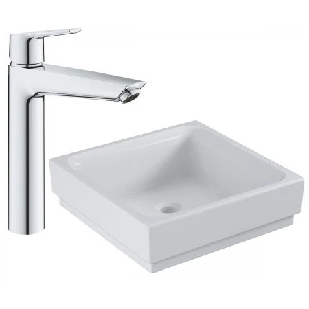 GROHE Комплект умивальник + змішувач GROHE CUBE CERAMIC 2416500H 2416500H фото