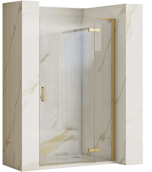 Душові двері REA HUGO BRUSHED GOLD 80 REA-K8410 фото