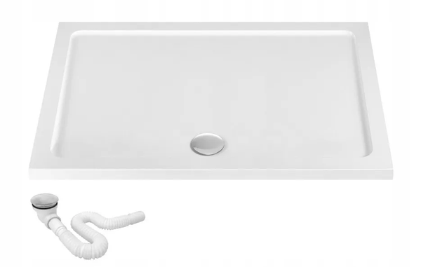 Душовий піддон акриловий REA SAVOY WHITE 80X100 REA-K5332 фото