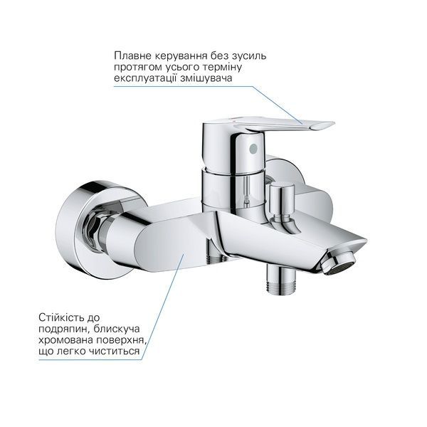 Змішувач для ванни з душовим набором Grohe QuickFix Start 25283002 25283002 фото