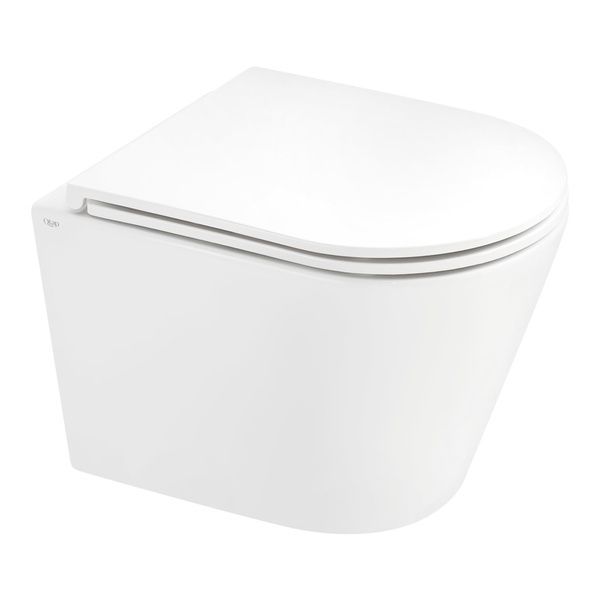 Qtap Scorpio Унитаз подвесной Rimless 515x355x365 мм с сиденьем Slim Duroplast/ Soft-close/ Quick relase бачок 3 /7.15L White SD00042650 фото